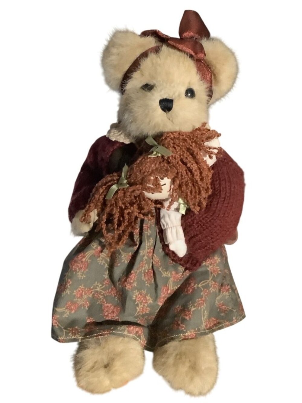 The Bearington Collection Vintage Plush Teddy Bear Brown NWOT 13”